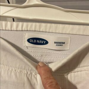 Old Navy White Jeggings